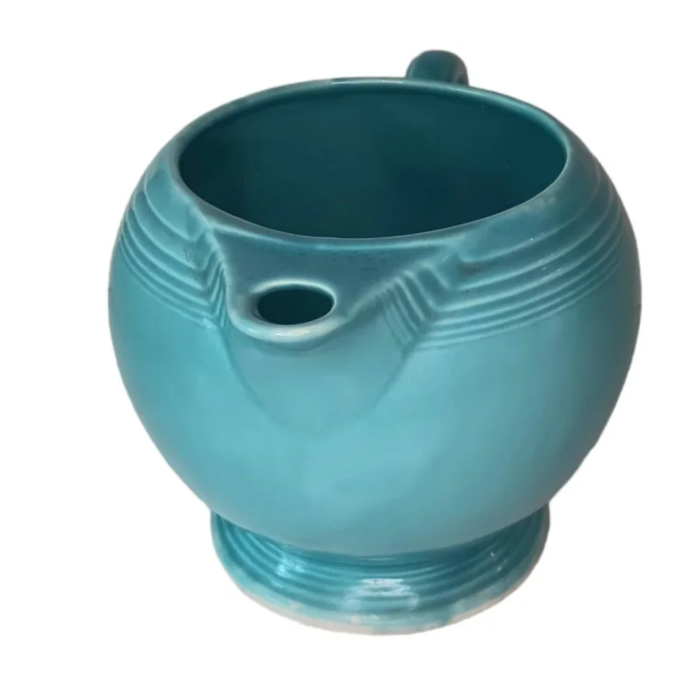 Vintage Fiesta Turquoise Teapot Original HLC No Lid